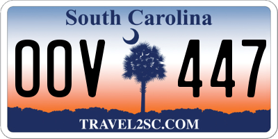 SC license plate OOV447