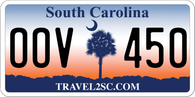 SC license plate OOV450