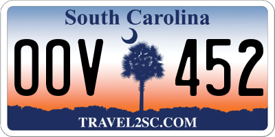 SC license plate OOV452