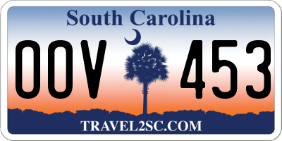 SC license plate OOV453