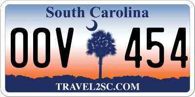 SC license plate OOV454