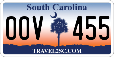 SC license plate OOV455