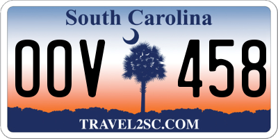 SC license plate OOV458