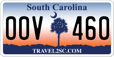 SC license plate OOV460