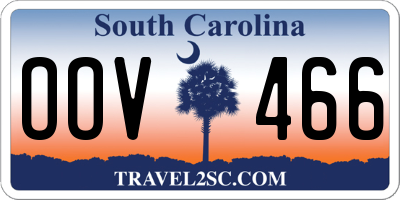 SC license plate OOV466