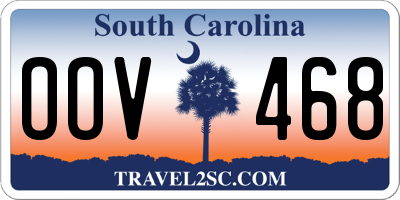 SC license plate OOV468