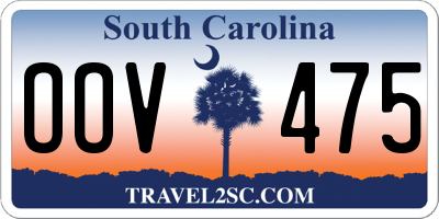 SC license plate OOV475