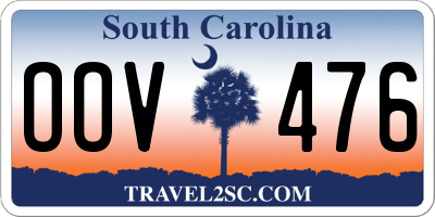 SC license plate OOV476
