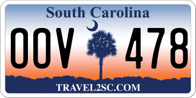 SC license plate OOV478