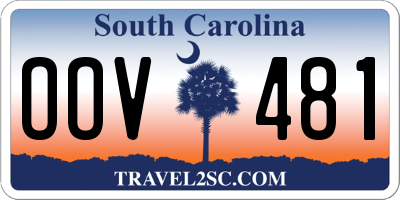 SC license plate OOV481