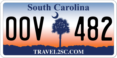 SC license plate OOV482