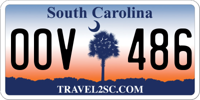 SC license plate OOV486