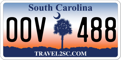 SC license plate OOV488
