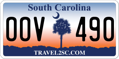 SC license plate OOV490