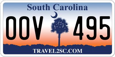 SC license plate OOV495