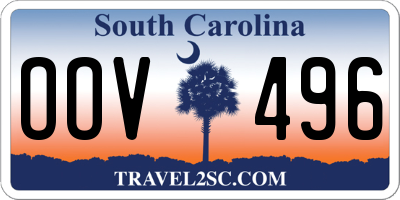 SC license plate OOV496