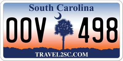 SC license plate OOV498