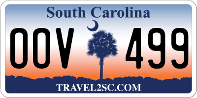 SC license plate OOV499