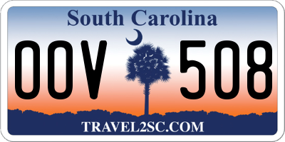 SC license plate OOV508