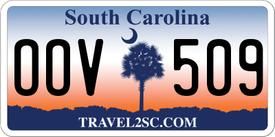 SC license plate OOV509