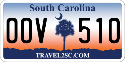 SC license plate OOV510