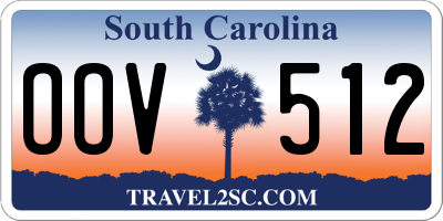SC license plate OOV512