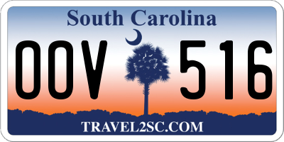 SC license plate OOV516