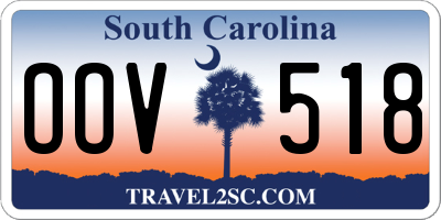 SC license plate OOV518
