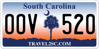 SC license plate OOV520