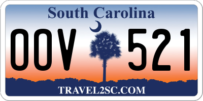 SC license plate OOV521