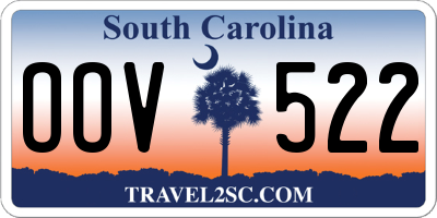SC license plate OOV522