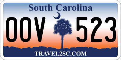SC license plate OOV523