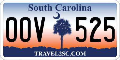 SC license plate OOV525