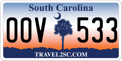SC license plate OOV533