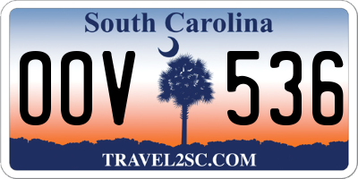 SC license plate OOV536