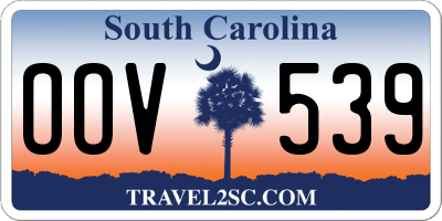 SC license plate OOV539