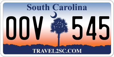 SC license plate OOV545