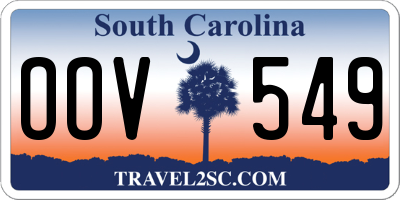 SC license plate OOV549