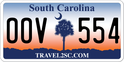 SC license plate OOV554