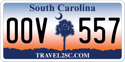 SC license plate OOV557