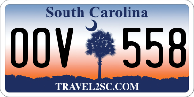 SC license plate OOV558