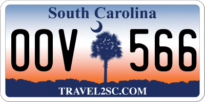 SC license plate OOV566