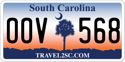 SC license plate OOV568