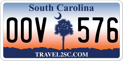 SC license plate OOV576