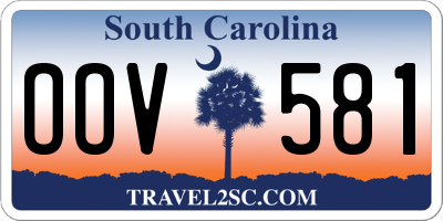 SC license plate OOV581
