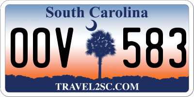 SC license plate OOV583