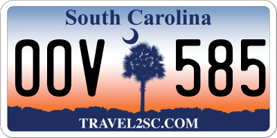SC license plate OOV585