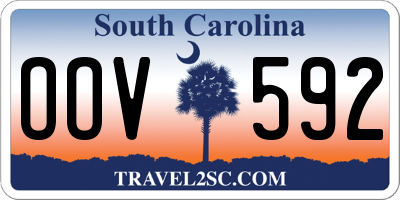 SC license plate OOV592