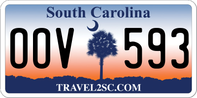 SC license plate OOV593