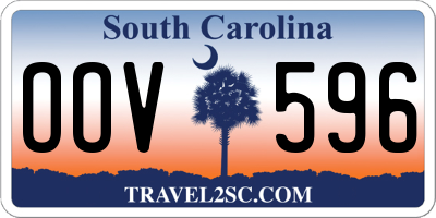 SC license plate OOV596